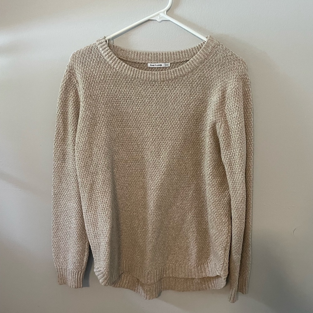 Women’s Tan Crew Neck Sweater